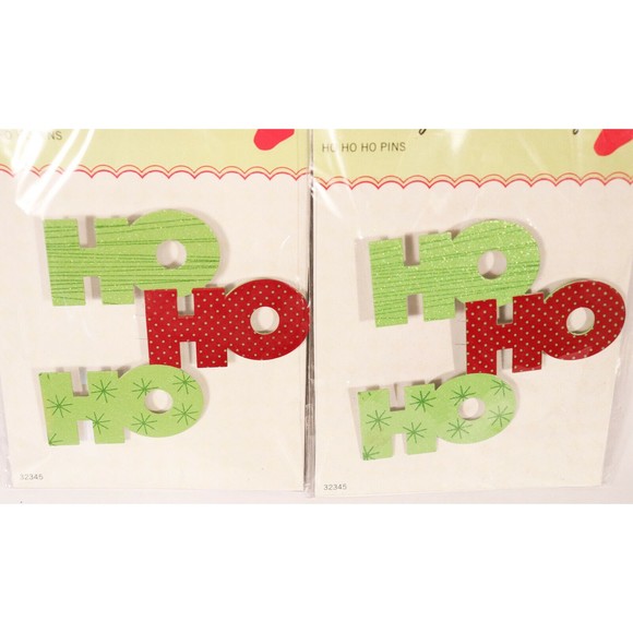 Lot of 2 Personalize Your Christmas Stocking HO HO HO Pins Making Memories NEW - Picture 2 of 5